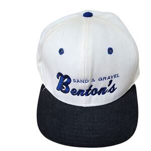 Benton's Sand & Gravel Adjustable Baseball Cap By Delong Mens Size Medium-Large